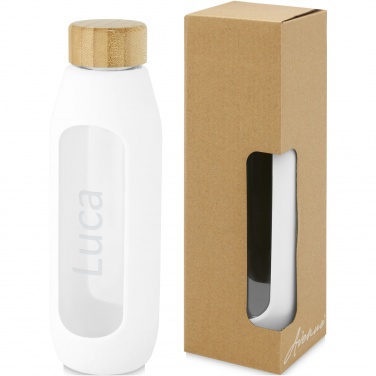 Logo trade corporate gifts picture of: Tidan 600 ml borosilicate glass bottle with silicone grip