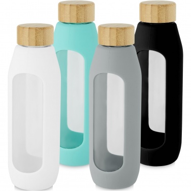Logotrade promotional gift image of: Tidan 600 ml borosilicate glass bottle with silicone grip