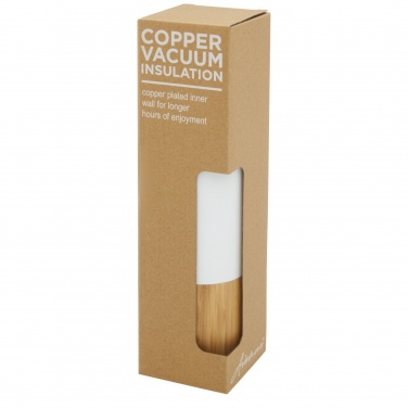 Logotrade advertising product image of: Torne 540 ml  stainless steel bottle with bamboo outer wall