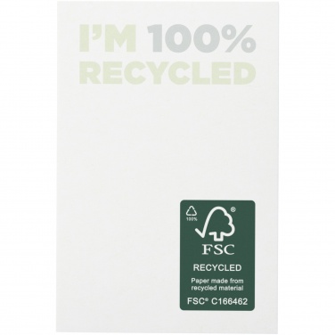 Logo trade promotional giveaways image of: Sticky-Mate® recycled sticky notes 50 x 75 mm