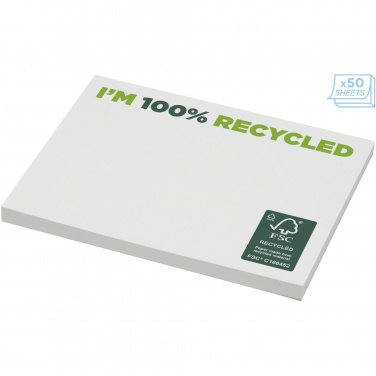 Logo trade corporate gifts image of: Sticky-Mate® recycled sticky notes 100x75 mm
