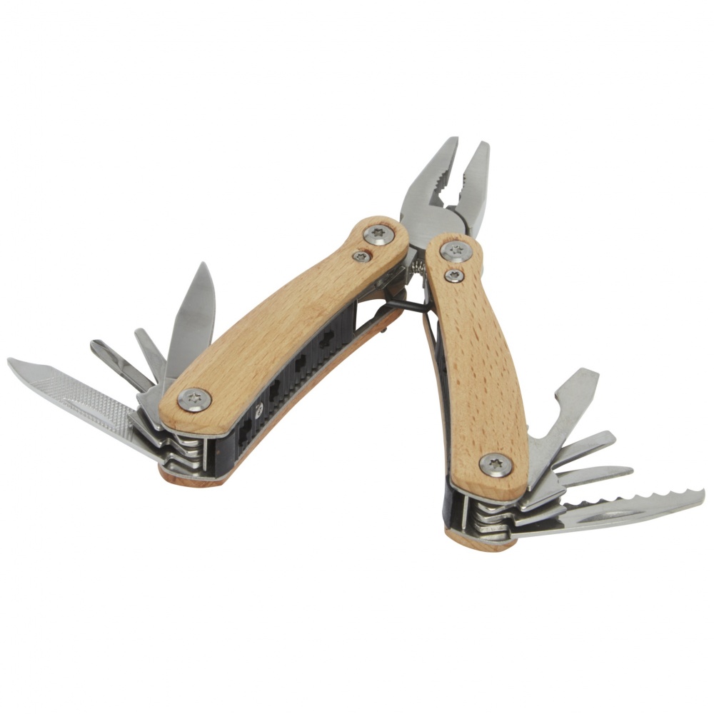Logo trade corporate gift photo of: Anderson 12-function medium wooden multi-tool
