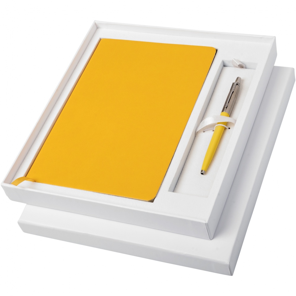 Logo trade promotional item photo of: Parker Classic notebook and Parker pen gift box