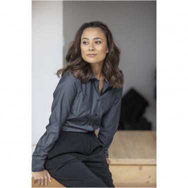 Logo trade promotional items picture of: Cuprite long sleeve women's organic shirt