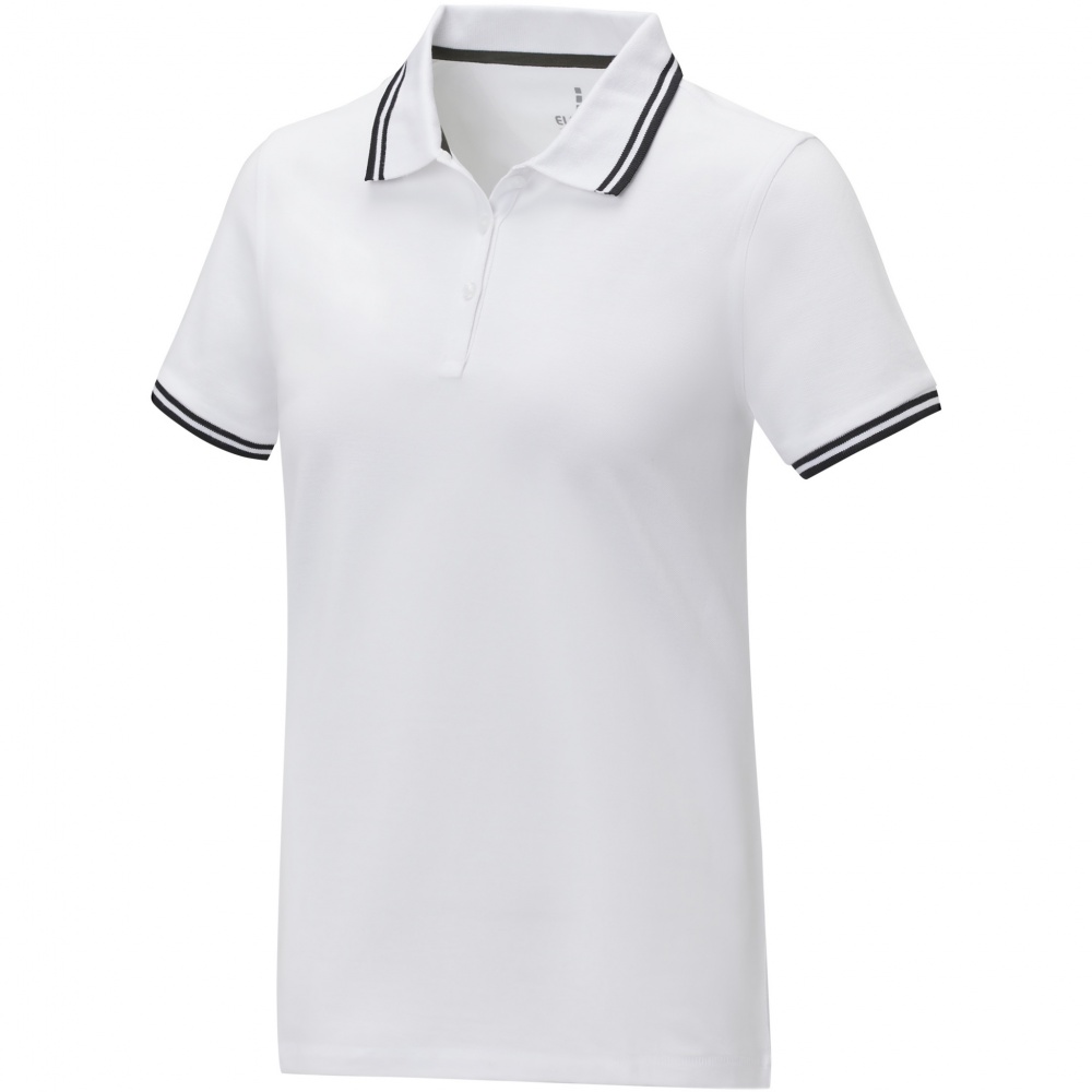 Logo trade promotional merchandise image of: Amarago short sleeve women's tipping polo