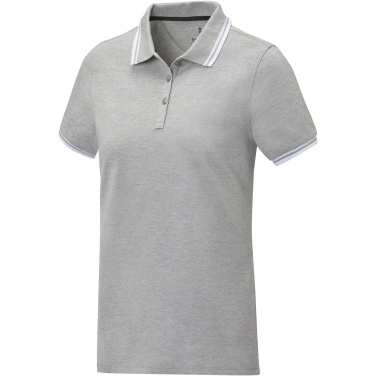Logo trade promotional products image of: Amarago short sleeve women's tipping polo
