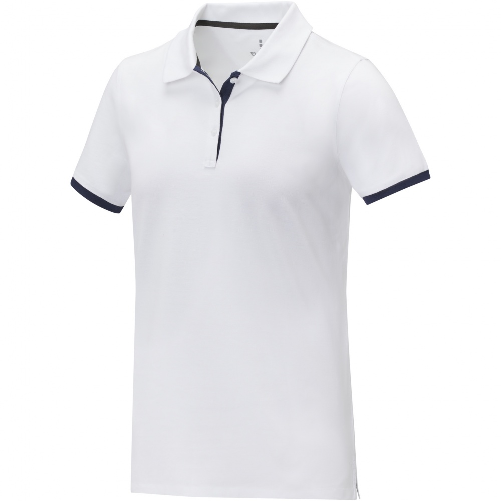 Logotrade business gift image of: Morgan short sleeve women's duotone polo
