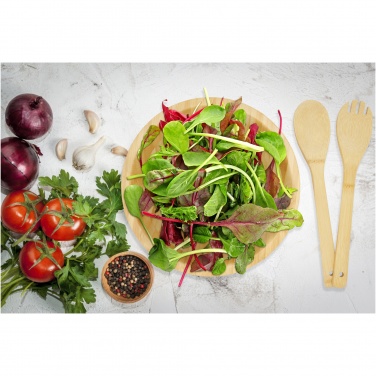 Logo trade business gift photo of: Argulls bamboo salad bowl and tools