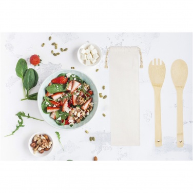 Logotrade promotional merchandise picture of: Endiv bamboo salad spoon and fork