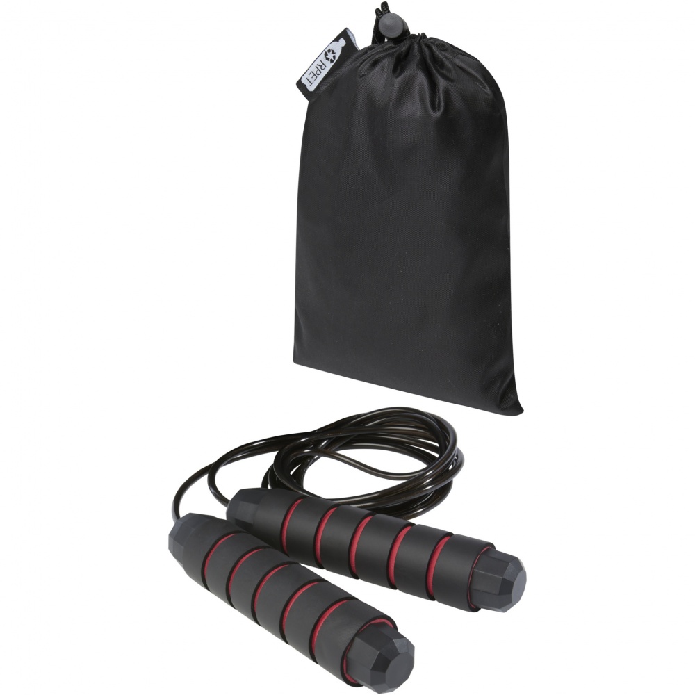 Logo trade corporate gifts picture of: Austin soft skipping rope in recycled PET pouch