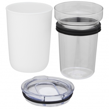 Logo trade advertising product photo of: Bello 420 ml glass tumbler with recycled plastic outer wall