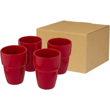 Logotrade promotional merchandise photo of: Staki 4-piece 280 ml stackable mug gift set