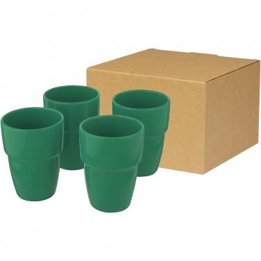 Logo trade promotional gifts image of: Staki 4-piece 280 ml stackable mug gift set