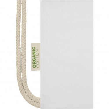 Logotrade promotional product image of: Orissa 140 g/m² organic cotton drawstring bag 5L