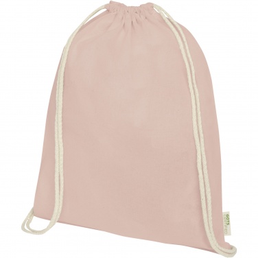 Logo trade promotional gifts image of: Orissa 140 g/m² organic cotton drawstring bag 5L