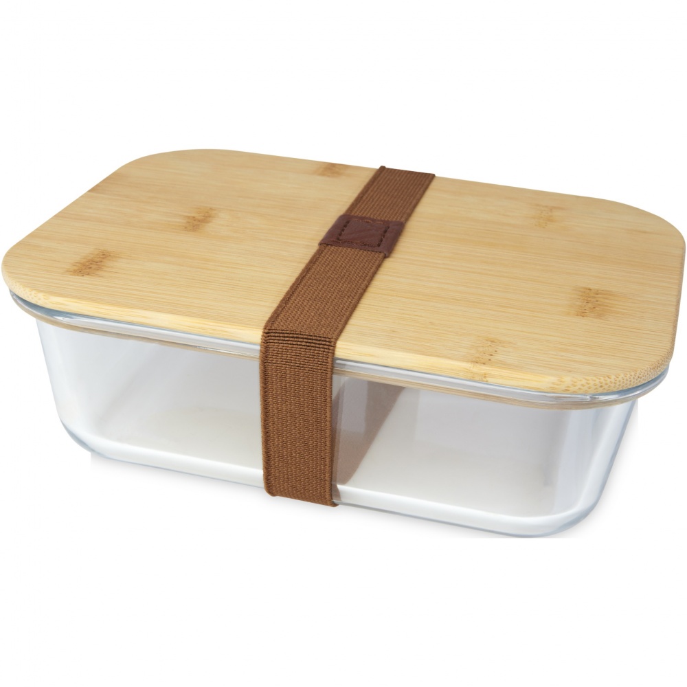 Logotrade promotional gifts photo of: Roby glass lunch box with bamboo lid