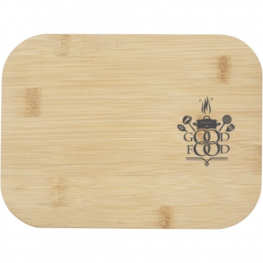 Logo trade promotional products picture of: Roby glass lunch box with bamboo lid