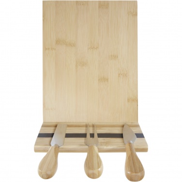 Logotrade promotional merchandise picture of: Mancheg bamboo magnetic cheese board and tools