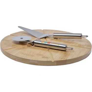 Logo trade promotional products image of: Mangiary bamboo pizza peel and tools