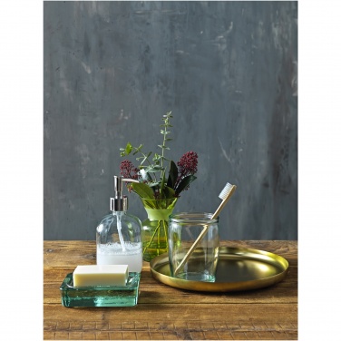 Logo trade promotional merchandise image of: Jabony 3-piece recycled glass bathroom set