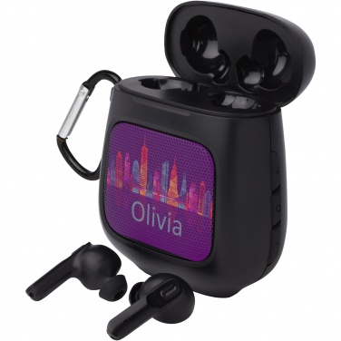Logotrade promotional merchandise photo of: Remix auto pair True Wireless earbuds and speaker