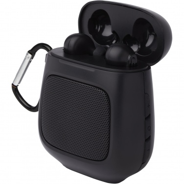 Logotrade promotional giveaway picture of: Remix auto pair True Wireless earbuds and speaker
