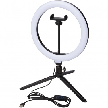 Logo trade corporate gift photo of: Studio ring light for selfies and vlogging with phone holder and tripod