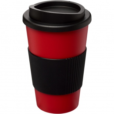 Logo trade promotional products image of: Americano® 350 ml insulated tumbler with grip
