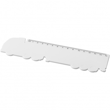 Logotrade promotional gift picture of: Tait 15 cm lorry-shaped recycled plastic ruler