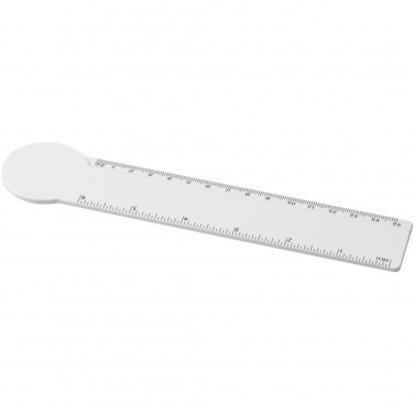 Logo trade business gift photo of: Tait 15 cm circle-shaped recycled plastic ruler 