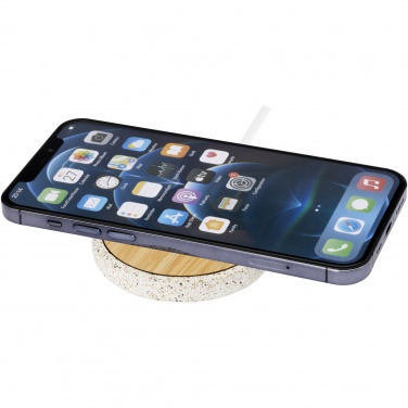Logotrade corporate gifts photo of: Terrazzo 10W wireless bamboo charging pad