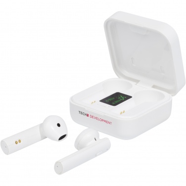 Logo trade promotional merchandise image of: Tayo solar charging TWS earbuds 