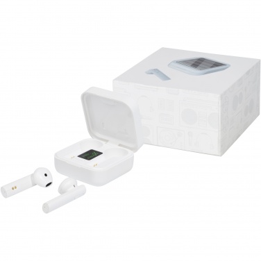 Logo trade advertising product photo of: Tayo solar charging TWS earbuds 