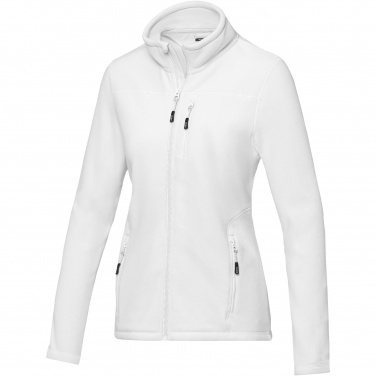 Logo trade promotional gift photo of: Amber women's GRS recycled full zip fleece jacket