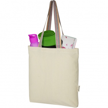 Logotrade advertising product picture of: Rainbow 180 g/m² recycled cotton tote bag 5L