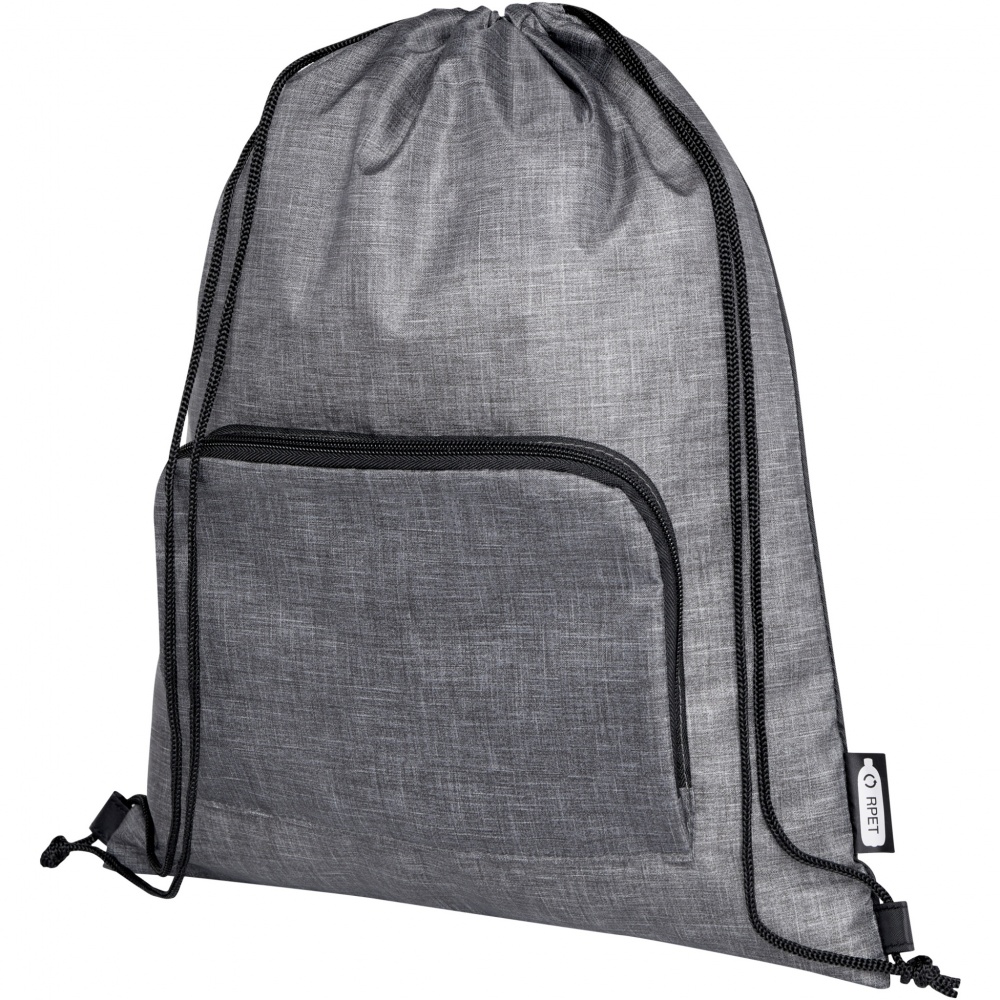 Logotrade promotional merchandise image of: Ash recycled foldable drawstring bag 7L