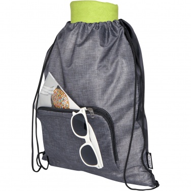 Logotrade promotional item picture of: Ash recycled foldable drawstring bag 7L