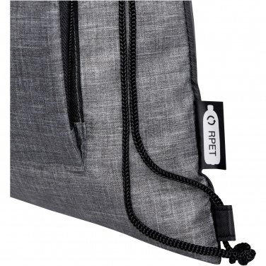 Logo trade promotional item photo of: Ash recycled foldable drawstring bag 7L