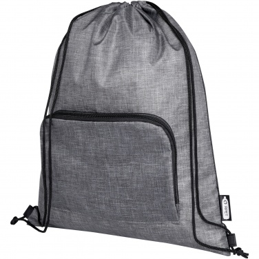 Logo trade advertising products image of: Ash recycled foldable drawstring bag 7L