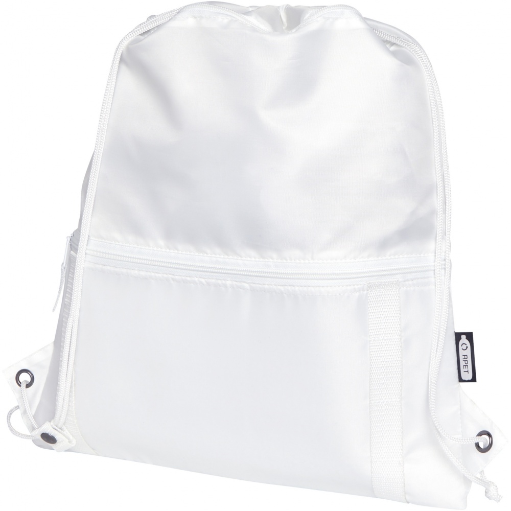 Logo trade promotional gifts picture of: Adventure recycled insulated drawstring bag 9L