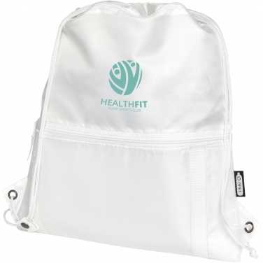 Logo trade business gifts image of: Adventure recycled insulated drawstring bag 9L