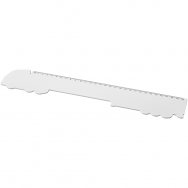 Logo trade promotional giveaways image of: Tait 30cm lorry-shaped recycled plastic ruler