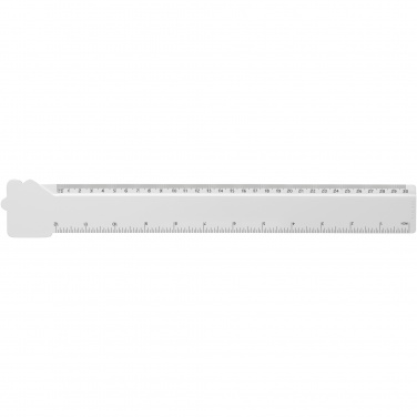Logotrade promotional item picture of: Tait 30cm house-shaped recycled plastic ruler