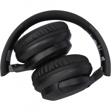 Logo trade promotional giveaways image of: Loop recycled plastic Bluetooth® headphones