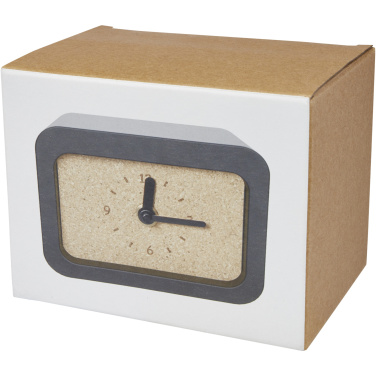 Logotrade promotional product picture of: Momento wireless limestone charging desk clock