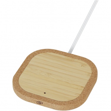 Logo trade advertising product photo of: Cerris 15W cork wireless charging pad