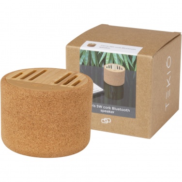 Logo trade business gifts image of: Cerris 5W cork Bluetooth® speaker