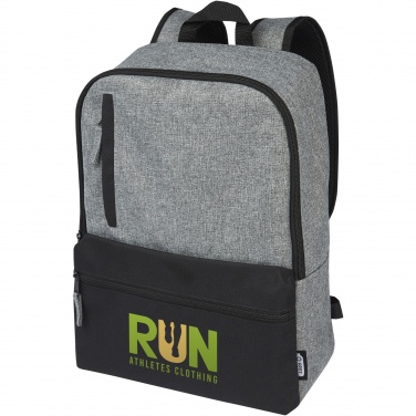 Logo trade promotional merchandise photo of: Reclaim 15" GRS recycled two-tone laptop backpack 14L