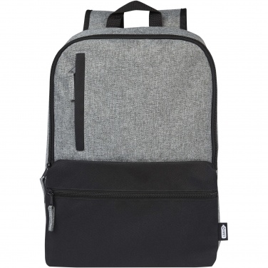 Logo trade promotional merchandise image of: Reclaim 15" GRS recycled two-tone laptop backpack 14L