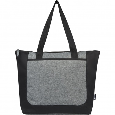 Logotrade advertising products photo of: Reclaim GRS recycled two-tone zippered tote bag 15L